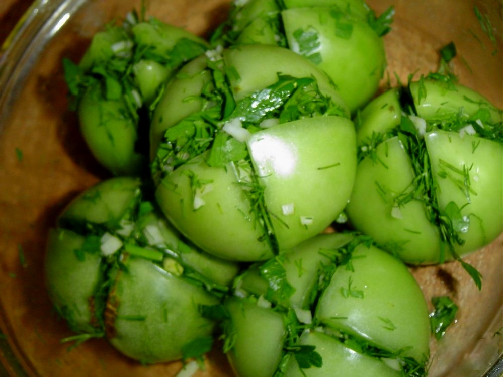 зеленые помидоры по-грузински рецепт