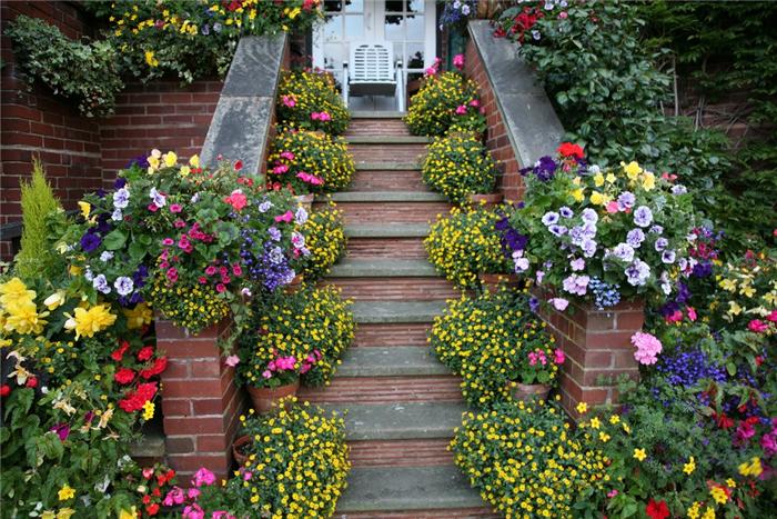 английский сад лестница